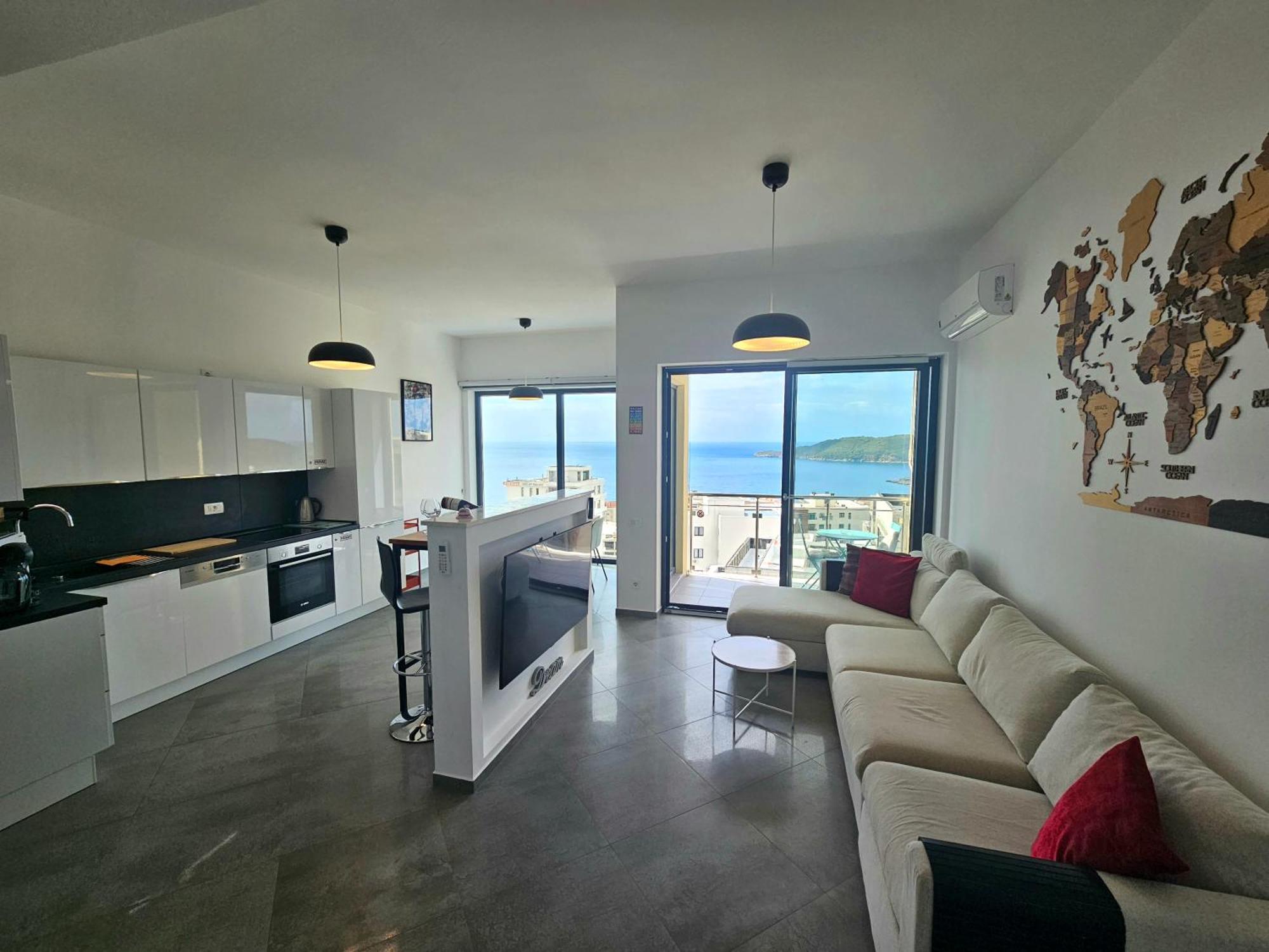 Modern Top Floor Sea View 3Br With Pools, Spa & Fitness Bečići Kültér fotó