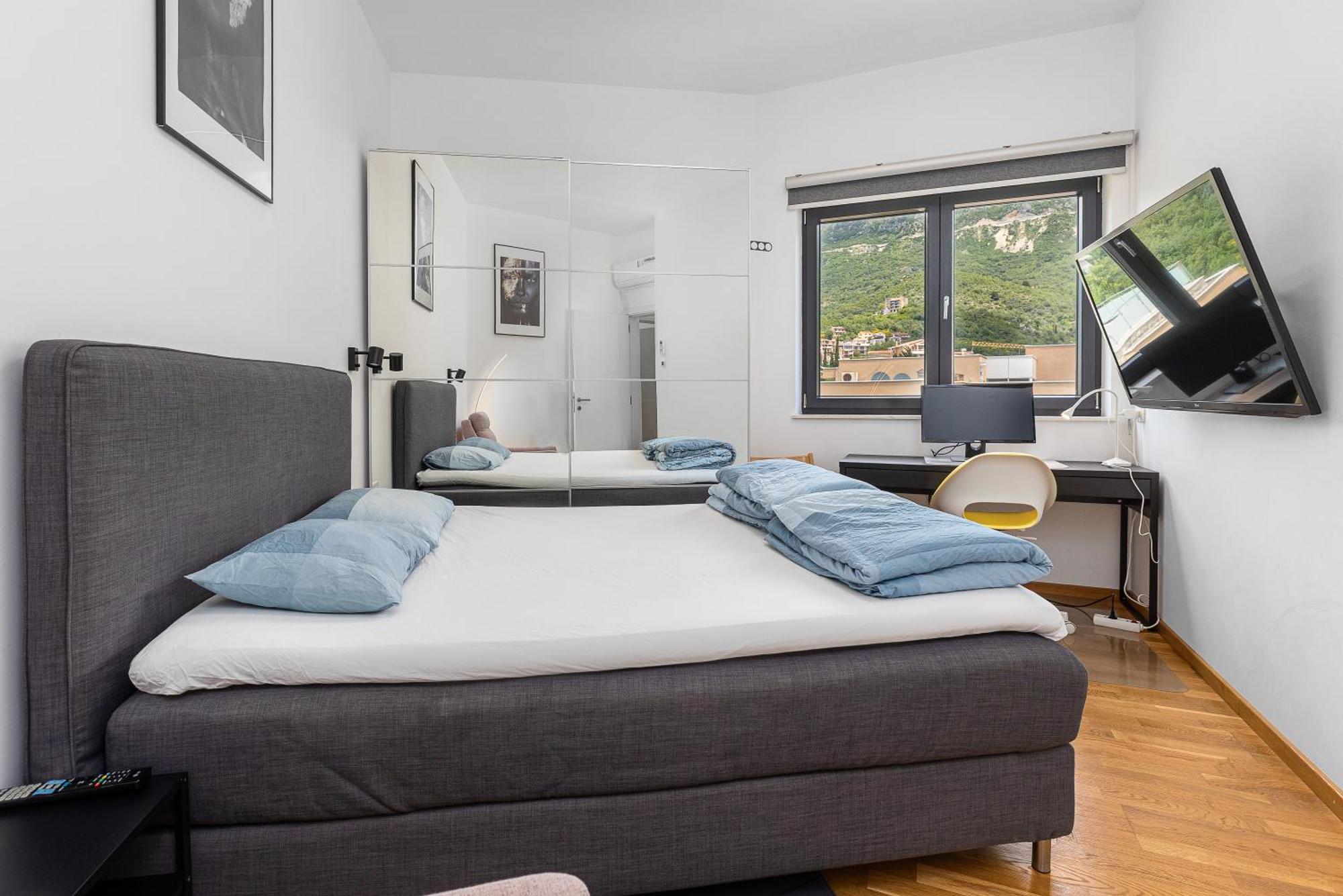 Modern Top Floor Sea View 3Br With Pools, Spa & Fitness Bečići Kültér fotó
