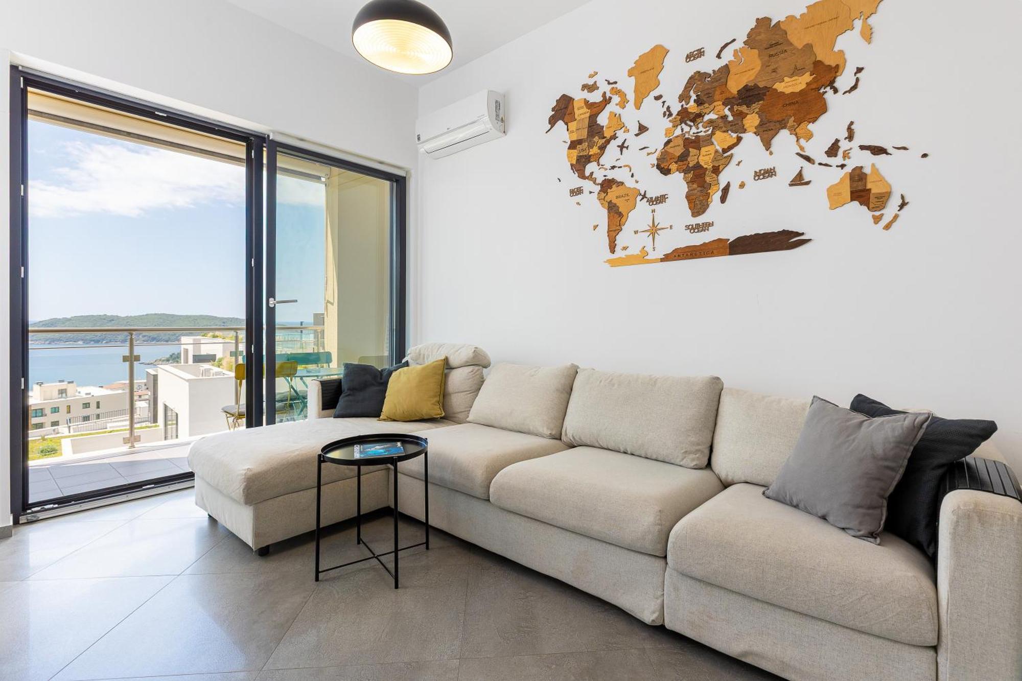 Modern Top Floor Sea View 3Br With Pools, Spa & Fitness Bečići Kültér fotó
